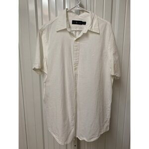 Polo Ralph Lauren Cotton Camp Collar Button Down Short Sleeve Shirt Men's XL